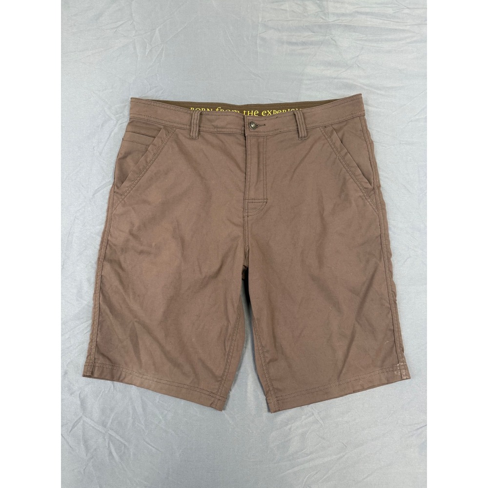 Prana Zion Mens Brown Stretch Hiking Utility Shorts 35W x 11L M31171153
